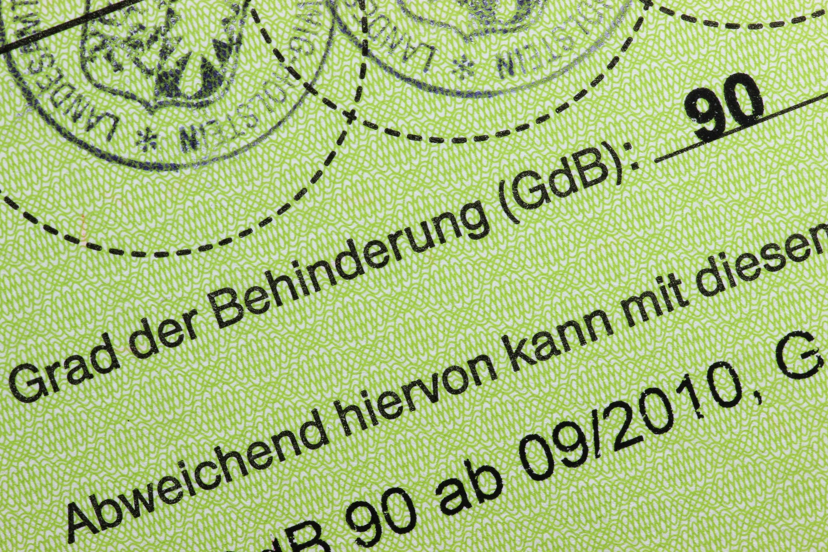 © deutscher Schwerbehindertenausweis - Bjoern Wylezich - fotolia